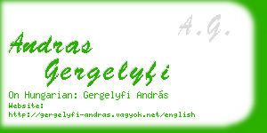 andras gergelyfi business card